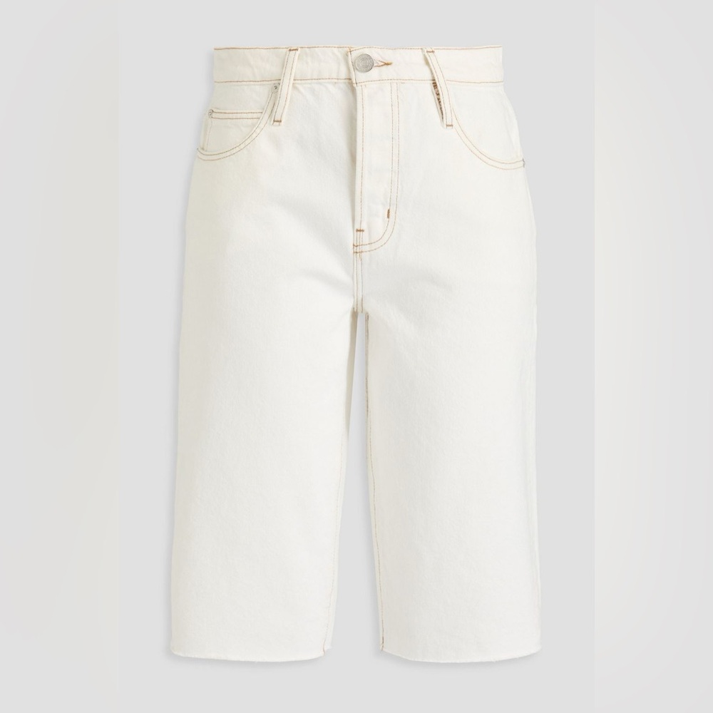 Frame Denim Off-White Jean Shorts